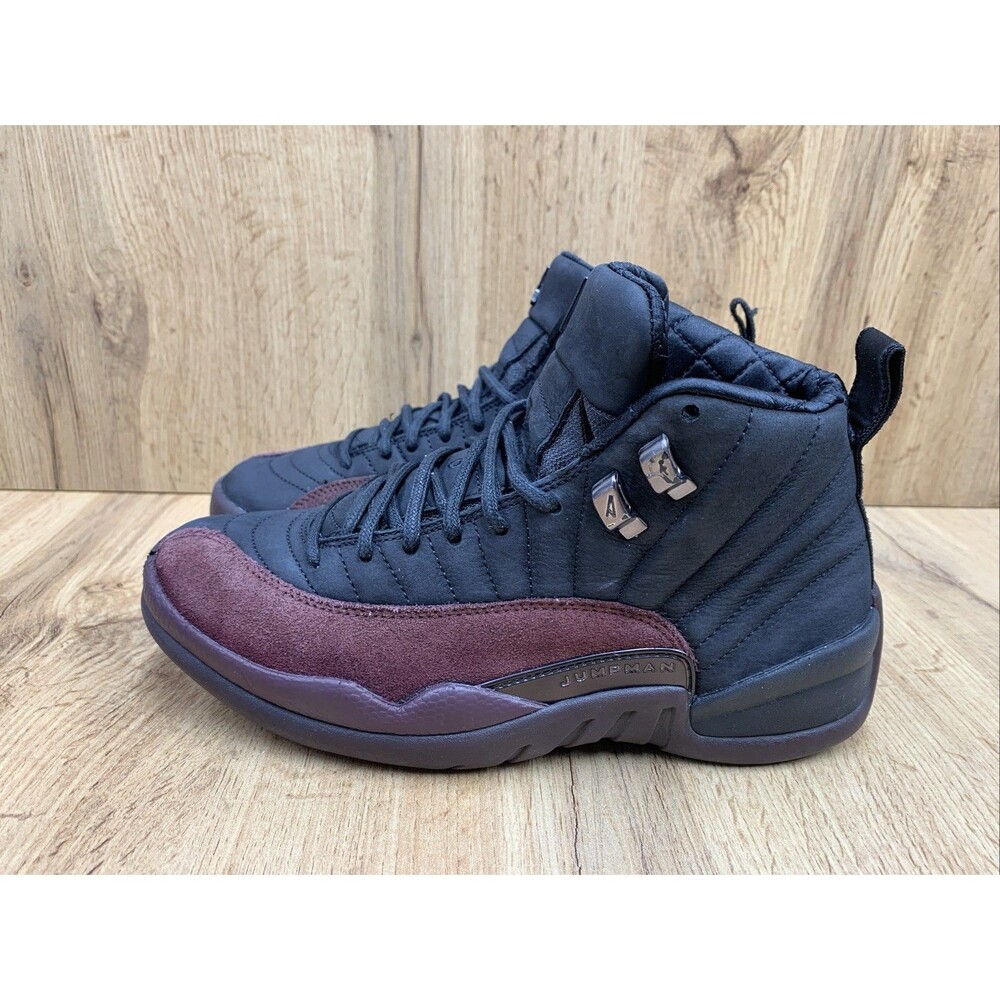 Air Jordan 12 x A Ma Maniere Womens Size 8 Retro SP Black DV6989-001 Mid Shoes - Picture 3 of 13